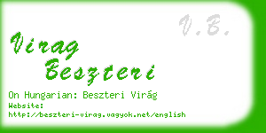 virag beszteri business card